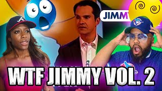 Jimmy Carr Riskiest Jokes Vol 2 AMERICAN COUPLE REACT [upl. by Rudd]