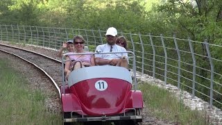 VELORAIL en Ardèche railbike [upl. by Brenan]