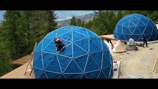 How to build Insulated Glamping domes from VikingDome [upl. by Mendelson]