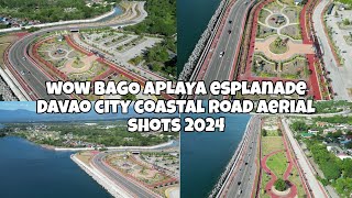 WOW BAGO APLAYA ESPLANADE DAVAO CITY COASTAL ROAD AERIAL SHOTS 2024 [upl. by Ryter]