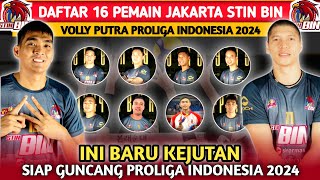 DONE DEALS  DAFTAR TERBARU 16 PEMAIN JAKARTA STIN BIN VOLLYBALL PUTRA DI PROLIGA INDONESIA 2024 [upl. by Patton]