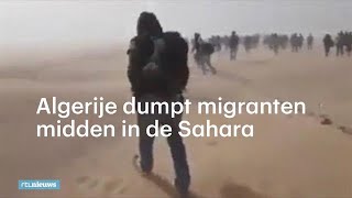 Algerije dumpt migranten midden in Sahara  RTL NIEUWS [upl. by Stichter]