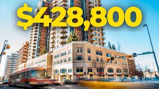 Inside a 428800 West End DOWNTOWN CONDO  Calgary Real Estate 2022 [upl. by Lamoree839]