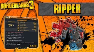 Borderlands 3  Ripper Legendary Weapon Guide Bleeding Status Effect [upl. by Nezah]