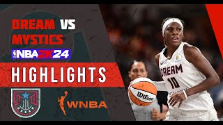 Thrilling WNBA Duel Atlanta Dream vs Washington Mystics [upl. by Ahseinad144]