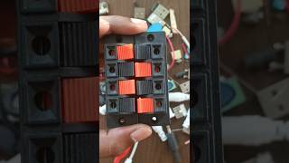 Speaker Terminal Block 4 Way Connector diy diyproject electronics [upl. by Esinwahs]