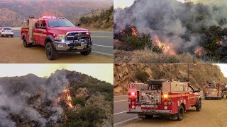 Brush Fire on Malibu Canyon Rd Woolsey Fire [upl. by Aniaj]