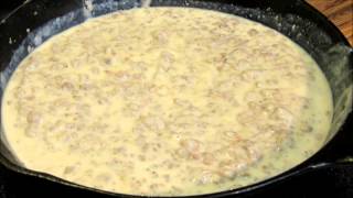 How to make Sausage Gravy  Biscuits and Gravy [upl. by Anilek]