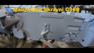 Vlog106Koparkoładowarka Ostrówek K162 1984Malowanie skrzyni biegów kół oraz hydraulikiSerial [upl. by Karilynn]