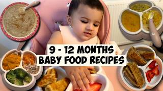 BABY FOOD RECIPES 912 MONTHS  Baby Led Weaning BLW Meals for Breakfast Lunch amp Dinner [upl. by Tegirb]