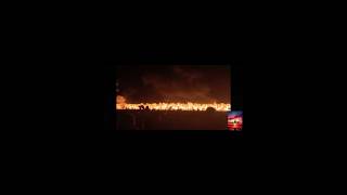 Fighter Jets Shooting Off Flares During Night Demonstration aviation fighterjet flight [upl. by Ajram]