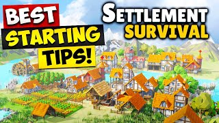 Settlement Survival  BEST STARTING TIPS [upl. by Wanda]