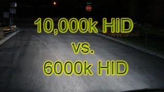 10000k HID vs 6000k HID [upl. by Olson]