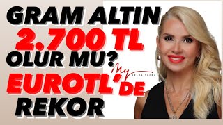 ABD ENFLASYONU DÜŞÜK GELDİ ALTIN COŞTU GRAM ALTIN 2024TE 2700 LİRA OLUR MU EUROTL REKOR KIRDI [upl. by Lancelle]