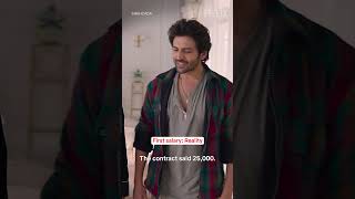 Kartik Aaryan The SHEHZADA Reveals his SALARY 😨💸  Shorts [upl. by Arhoz]