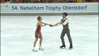 7 Lou TERREAUX  Noe PERRON FRA FD Nebelhorn Trophy 2022 [upl. by Yenahs]