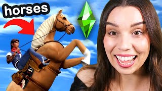 The Sims 4 Horse Ranch trailer reaction [upl. by Hooker]