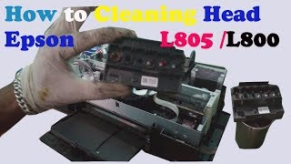 How to Clean Epson Block Head on Epson L805L800 Printer detail information [upl. by Franz524]