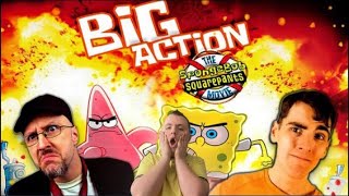 Me Reacting to nostalgia critic and phantomstrider review of the SpongeBob movie [upl. by Reis]