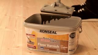 Protect your Floor 5 times Faster with Ronseal’s Perfect Finish Diamond Hard Floor Varnish [upl. by Anerys]