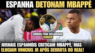 🔥 Jornais na Espanha Detonam Mbappé e Exaltam Vinicius Jr Após Show do Barça [upl. by Dnomal]