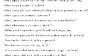 Medical School Interview Guide  PanelSemistructured Interviews [upl. by Yetta]