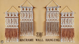 DIY Macrame Wall Hanging  Homedecor Ideas [upl. by Atiras]