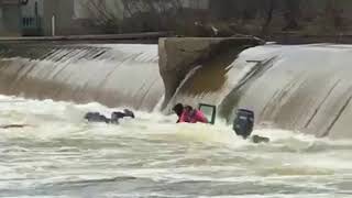 Fishing boat capsizes at dam [upl. by Aimekahs]