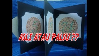 tips membedakan buku tes buta warna ishihara asli dan buku ishihara palsu [upl. by Griffy558]