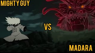 mightguy vs madara uchiha 👿  battle of the true shinobis [upl. by Enytsirhc]