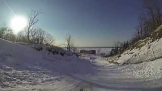 Sledding the Devils Slide at the Indiana Dunes with GoPro [upl. by Marcel633]