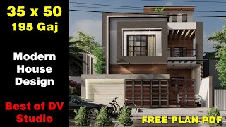 35X50 4BHK G1 House Design  195 Gaj with mindblowing Interior design  DV Studio [upl. by Aehs831]