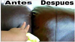 COMO LIMPIAR LOS SOFAS DE PIEL  3 TIPS CON PRODUCTOS QUE TENEMOS EN CASA MaggieFamilyVlogs [upl. by Adnahsed642]