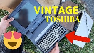 Street Scavenge Vintage Toshiba Computer Score [upl. by Cicenia]