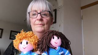 Stitching faces for knitted toys  14th May 2020 [upl. by Stiles]