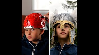 How She Crafted a Stunning Viking Helmet for Her Son StepbyStep DIY [upl. by Hareehahs130]