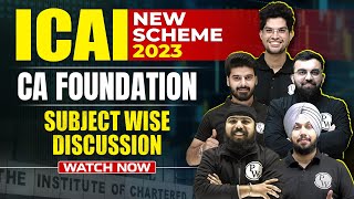 CA Foundation Subject Wise New Syllabus  ICAI New Scheme 2023  CA Wallah by PW [upl. by Genni24]