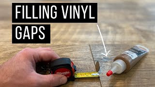 Gapping Vinyl Plank  Attempted Repair with Roberts Putty [upl. by Tjaden]