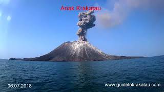 Anak Krakatau Eruption July 06 2018 [upl. by Illek]