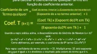 BINÔMIO DE NEWTON 1 DESENVOLVIMENTO  FÁCIL FÁCIL PASSO A PASSO  CC V23 [upl. by Tailor]