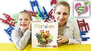 MISTAKOS СТУЛЬЧИКИ настольная игра Trefl из Будинка Іграшок ИГРАЕМ с МАМОЙ KIDS BOARD GAME 2018 [upl. by Airliah]