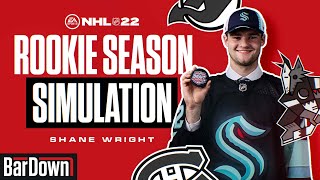 SIMMING SHANE WRIGHTS ROOKIE SEASON IN NHL22 [upl. by Tirb]