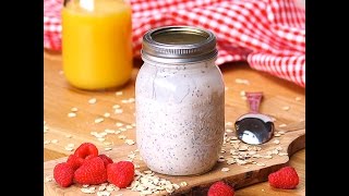 Raspberries amp Cream Overnight Oats [upl. by Ule]