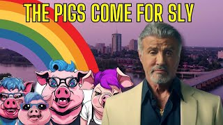 Cancel Pigs DESPERATE to TAKE DOWN Sylvester Stallone and AntiWoke series Tulsa King [upl. by Bellew]