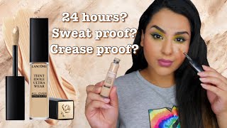 LANCOME TEINT IDOLE ULTRA WEAR ALL OVER CONCEALER  REVIEW amp WEAR TEST [upl. by Norrehc929]