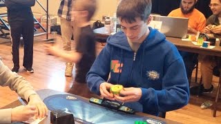 689 Rubiks Cube Former North American Record Average  Lucas Etter [upl. by Alit]