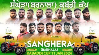 🔴Live Sanghera Barnala Kabaddi Tournament 11 Jan 2024 [upl. by Casie]