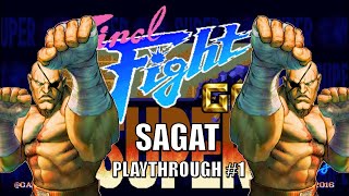 Super Final Fight Gold Plus  Arcade Sagat Playthrough 1 [upl. by Eiramadnil556]