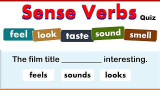 Sense Verbs Quiz  Stative amp Dynamic Verbs  15 Questions [upl. by Erline]