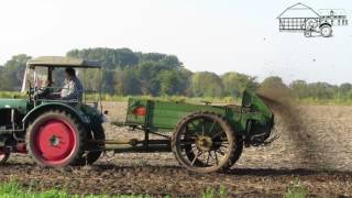 Kompost streuen mit Amazone StreuKnecht und Eicher EKL 15ll  Gut Steinhof [upl. by Eugeniusz]